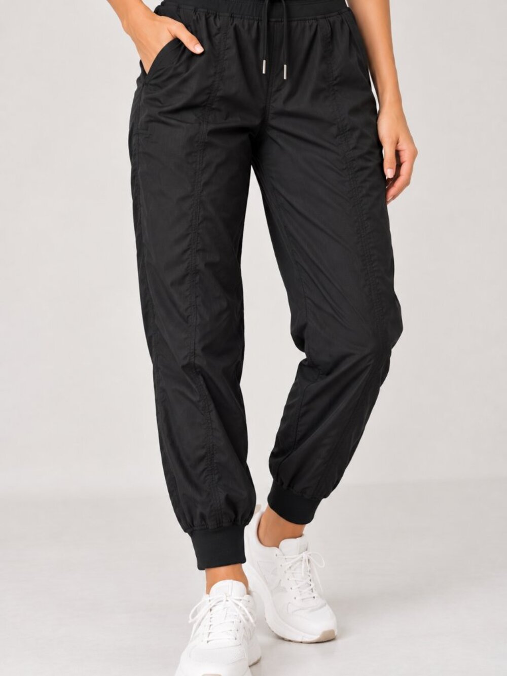 CRZ YOGA Black Ripstop Hiking Jogger Pants Women's Large US 12 Athleisure